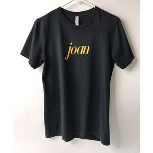 joan Band Womens Size M Black Concert Short Sleeve T shirt w Gold joan Lettering